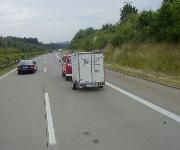 Camion con instrumentos de un orfeon